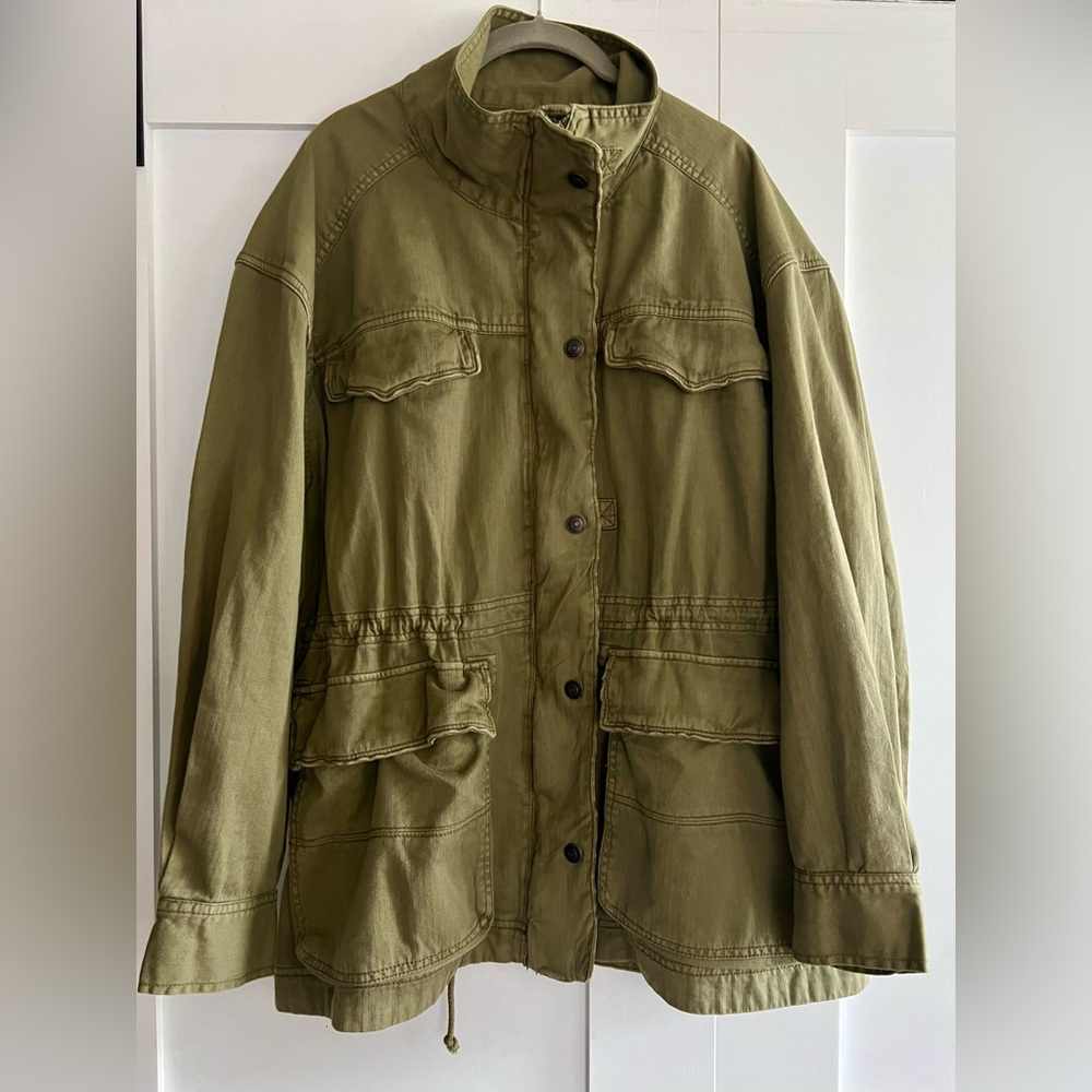 We The Free Khaki Utility Jacket - Picture 2 of 7